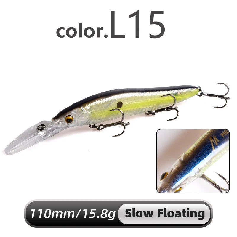 MEREDITH Minnow Slow Sinking Crankbait