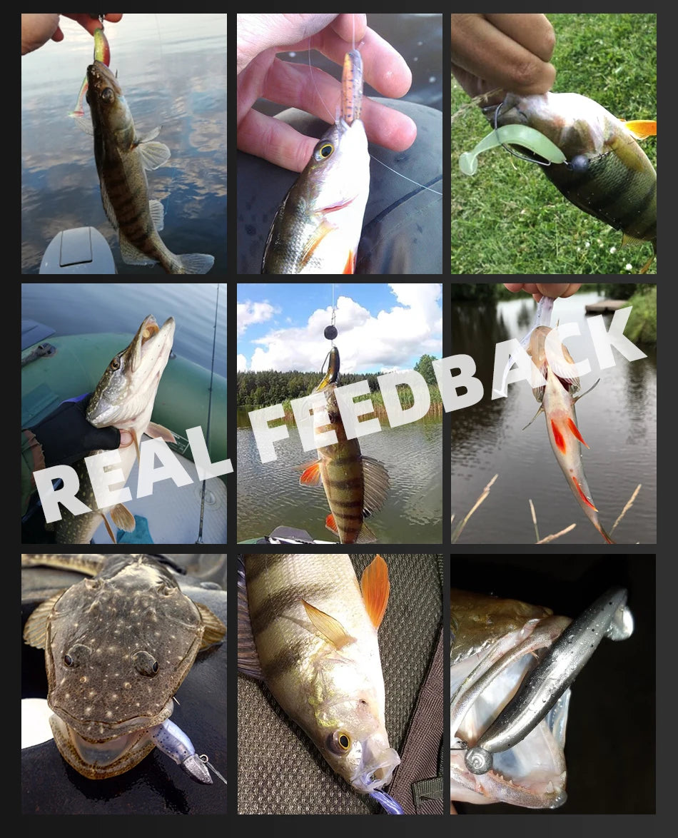 MEREDITH Easy Shiner Blasting Tail Soft Swimbaits