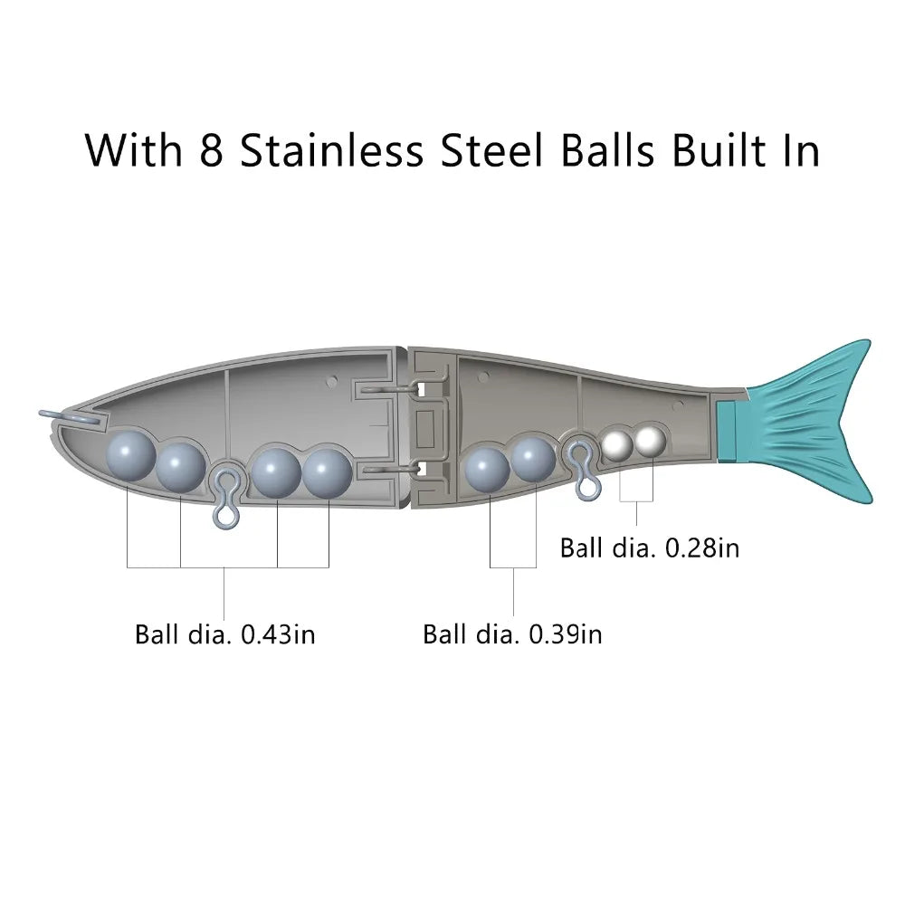BASSDASH Hard Sinking Swimbait