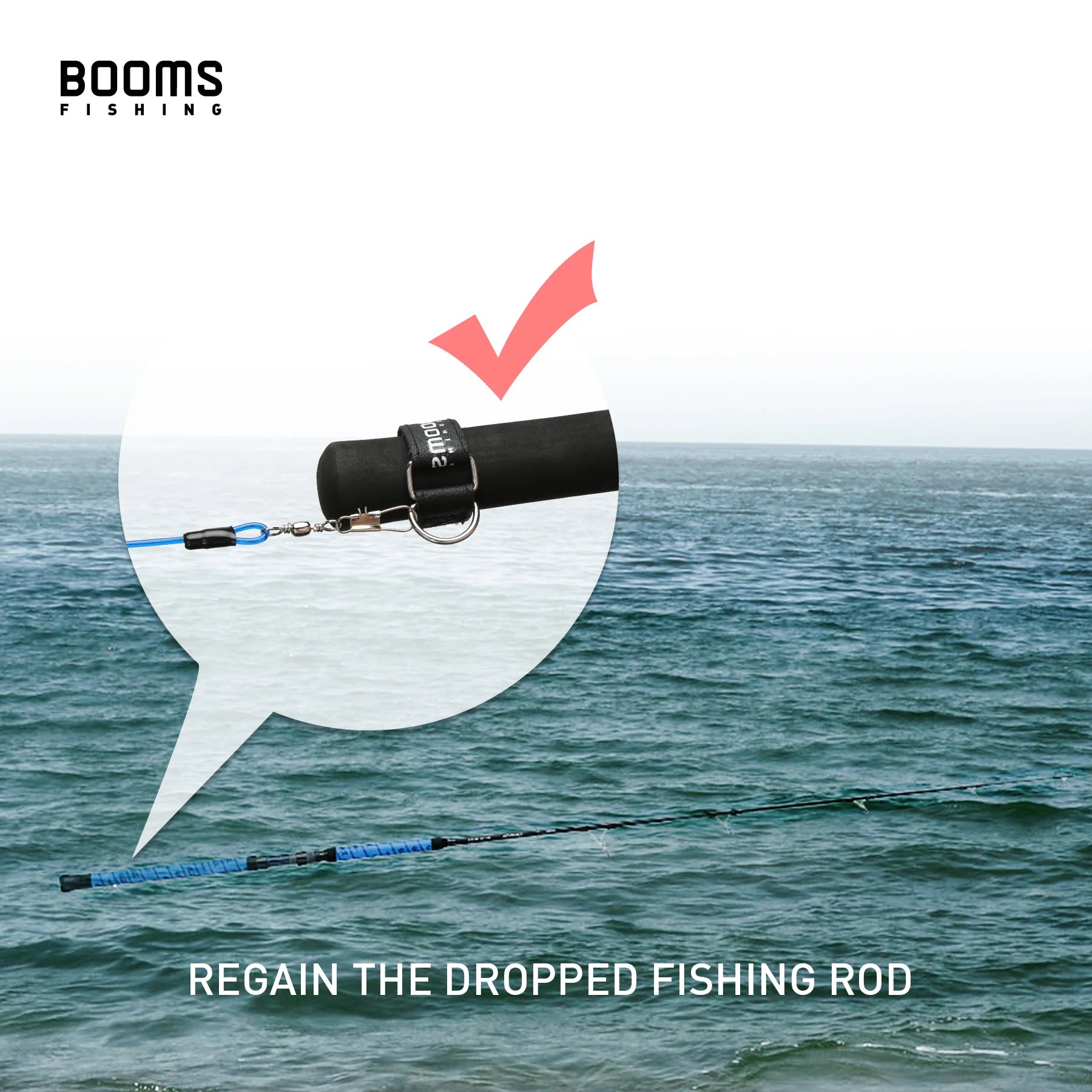 BOOMS FISHING Fishing Rod Leash