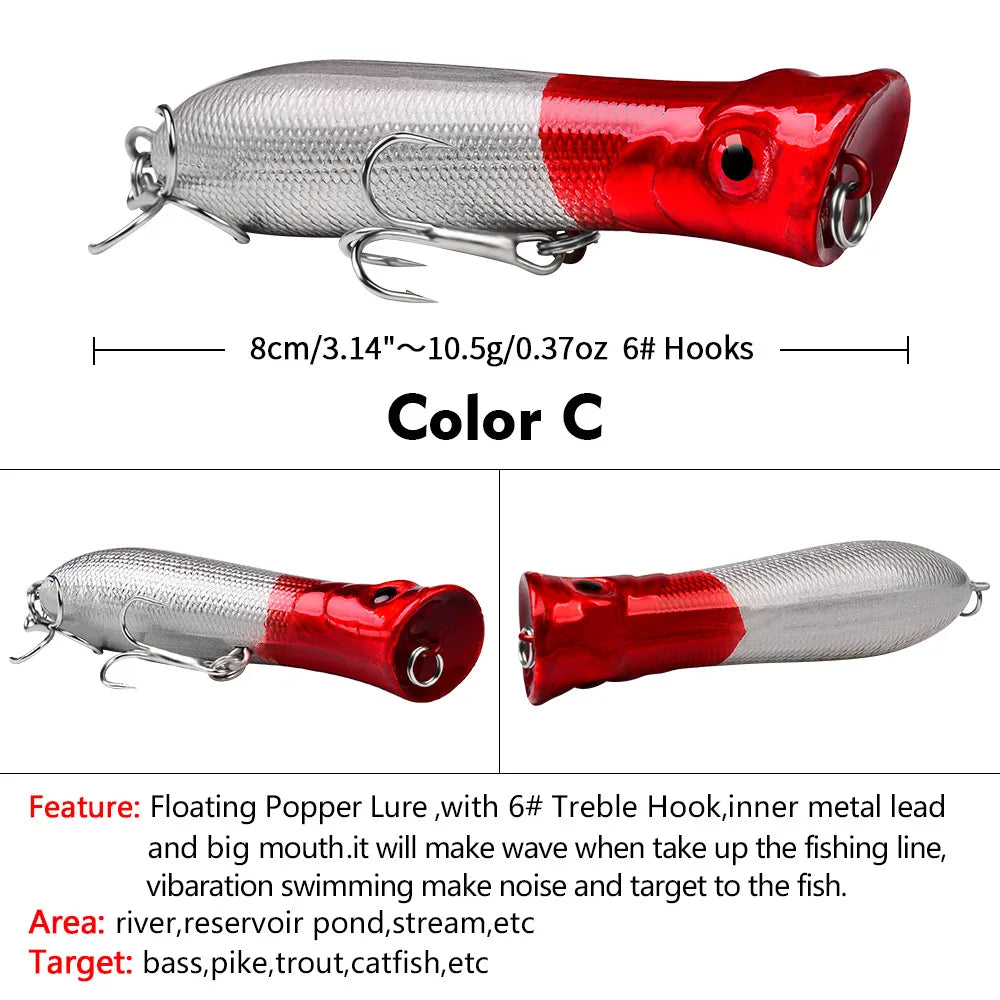 PRO BEROS Topwater Popper