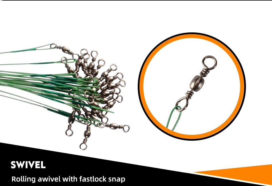 MEREDITH Wire Fishing Line Leaders