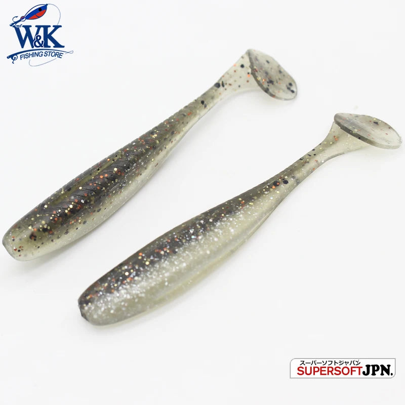 W&K Multicolored Soft Swimbait 10pcs