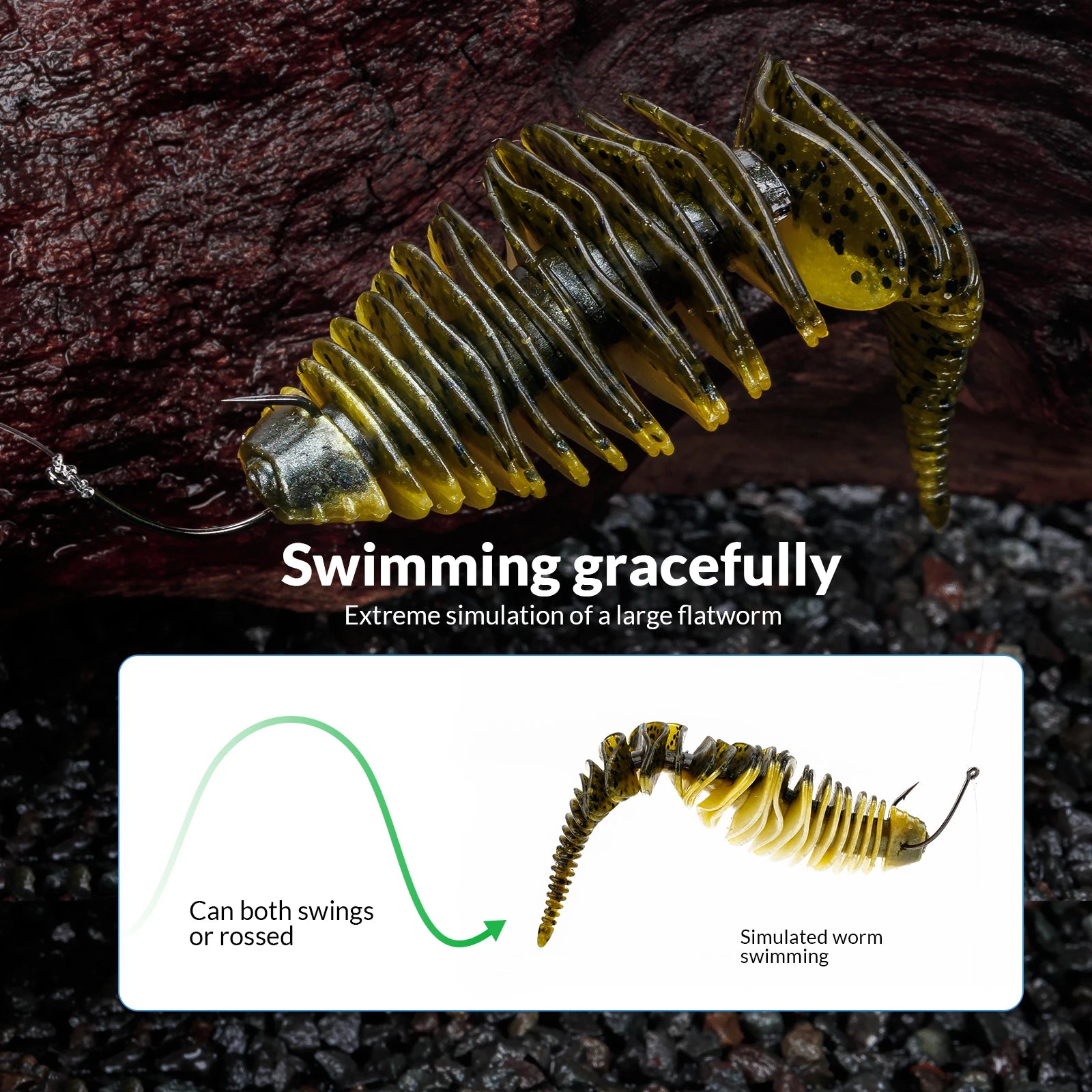 THKFISH Soft Large Grub Lure