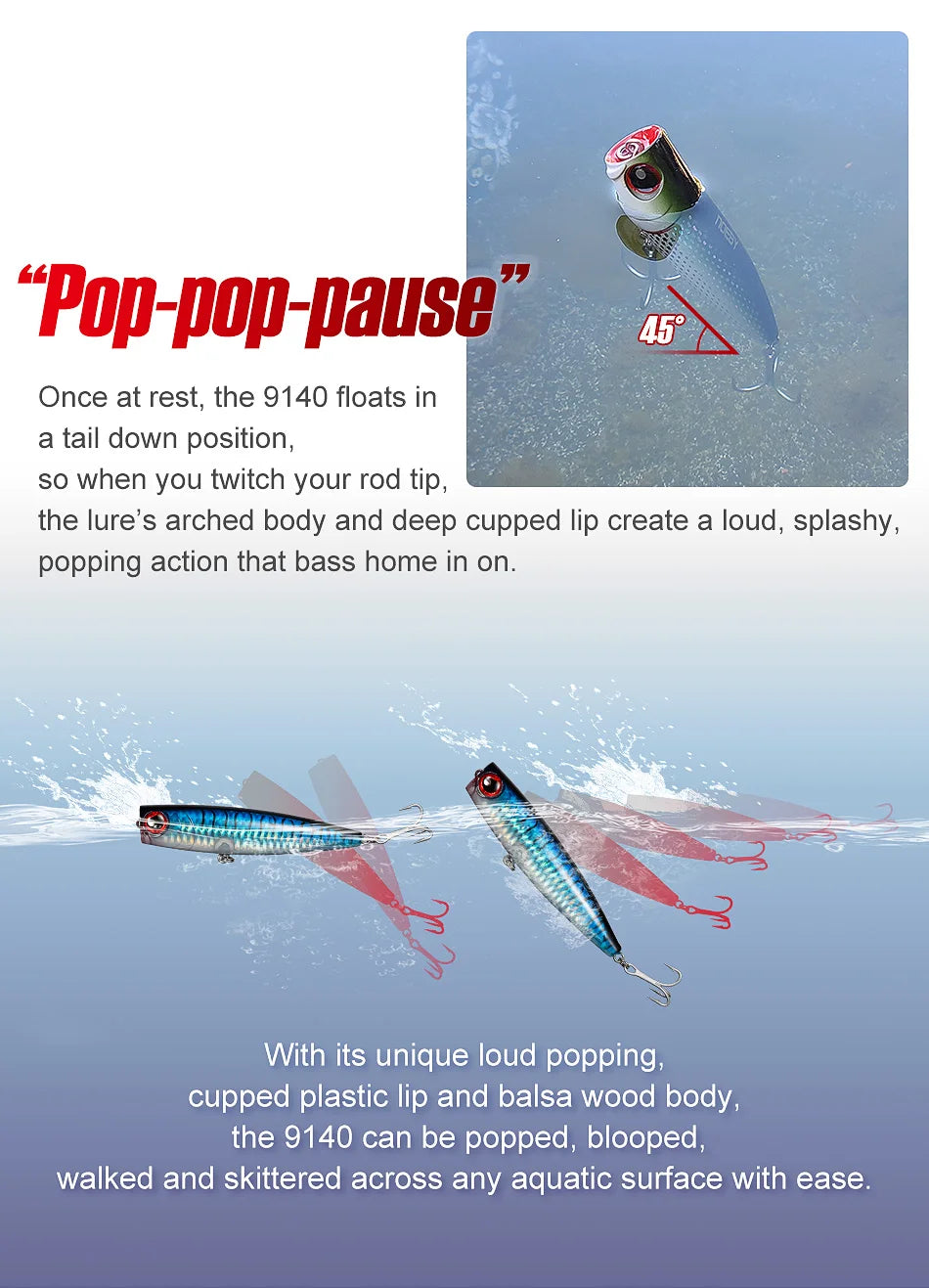 Noeby Popper TopWater 10.5cm