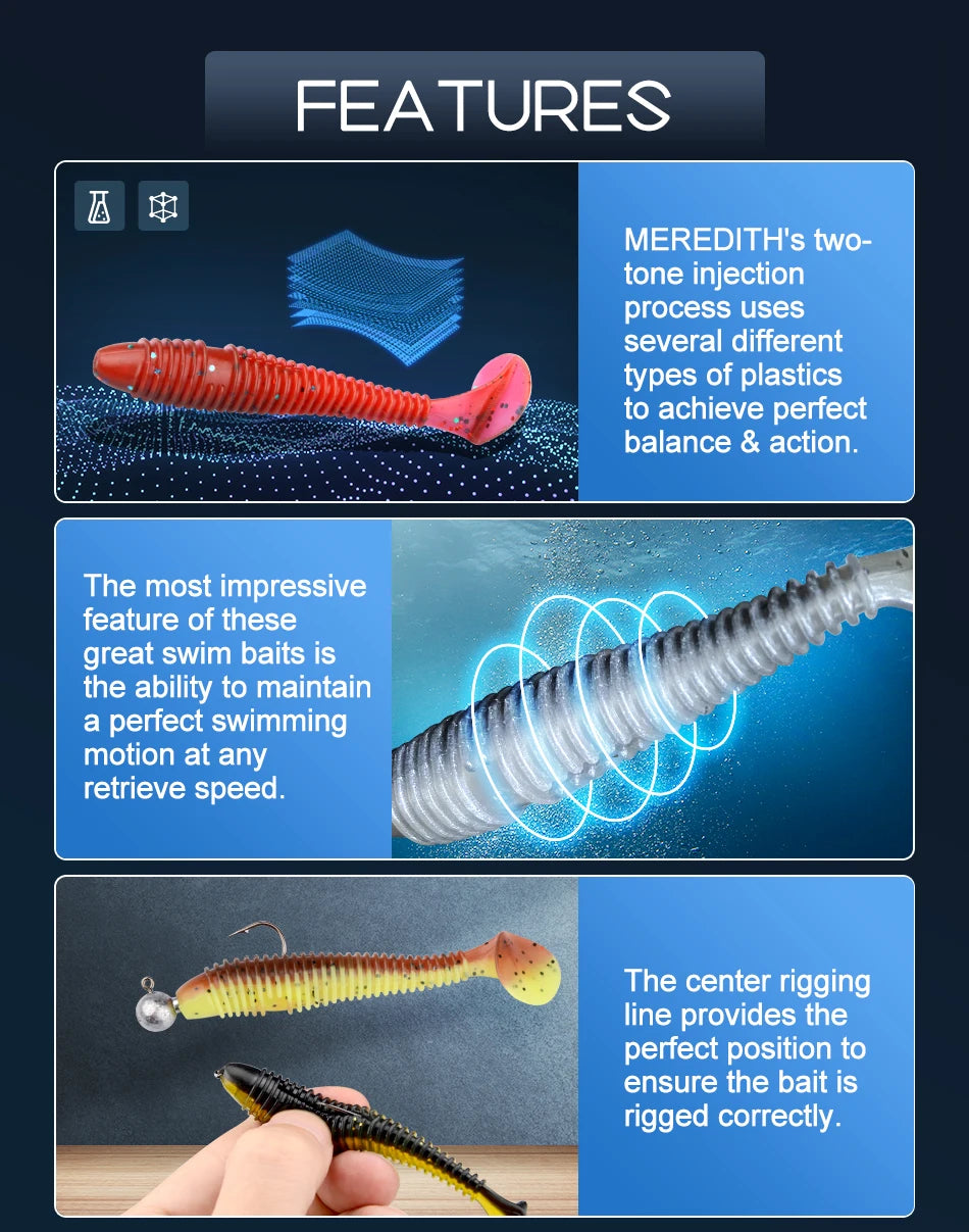 MEREDITH Swing Impact FAT Soft Swimbait