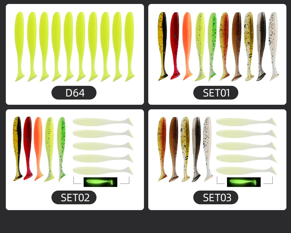 MEREDITH Easy Shiner Blasting Tail Soft Swimbaits