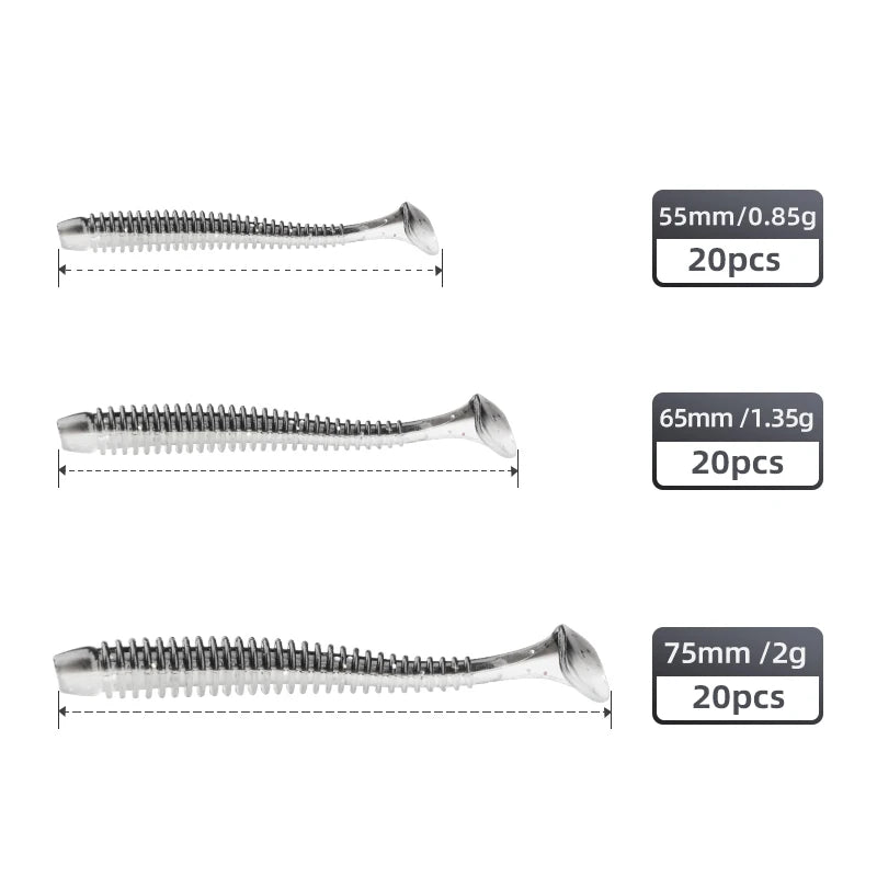 MEREDITH Swing Impact Classic Soft Swimbait 20pcs