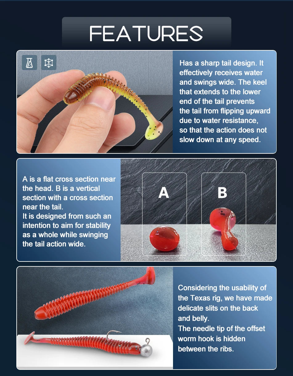 MEREDITH Swing Impact Classic Soft Swimbait 20pcs