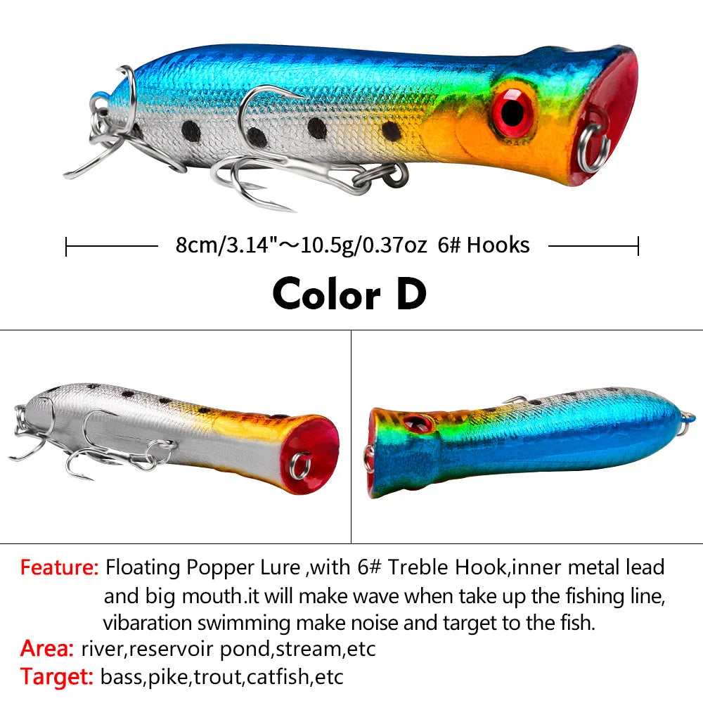 PRO BEROS Topwater Popper