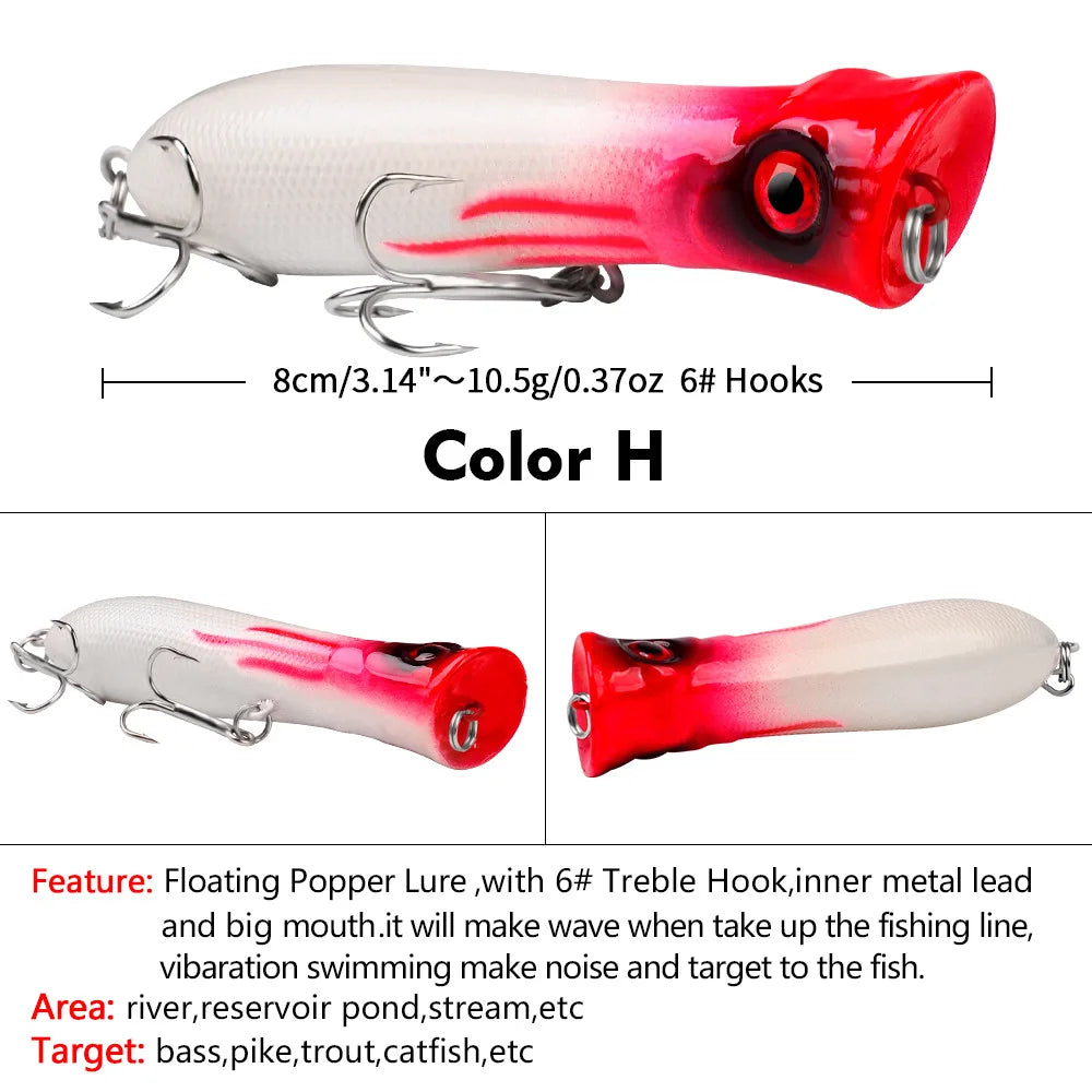 PRO BEROS Topwater Popper