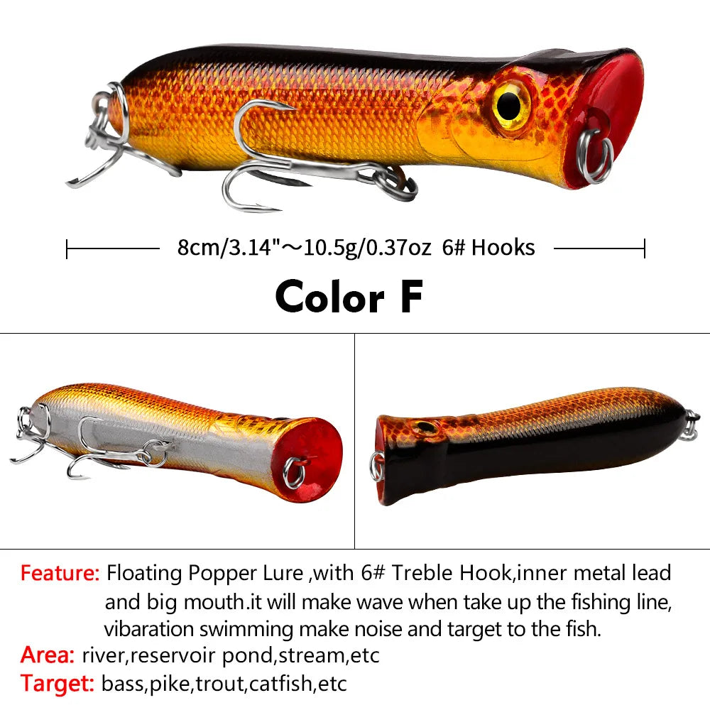 PRO BEROS Topwater Popper