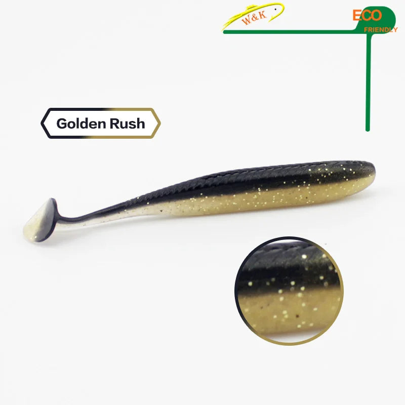 W&K Multicolored Soft Swimbait 10pcs