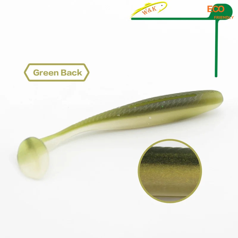 W&K Multicolored Soft Swimbait 10pcs