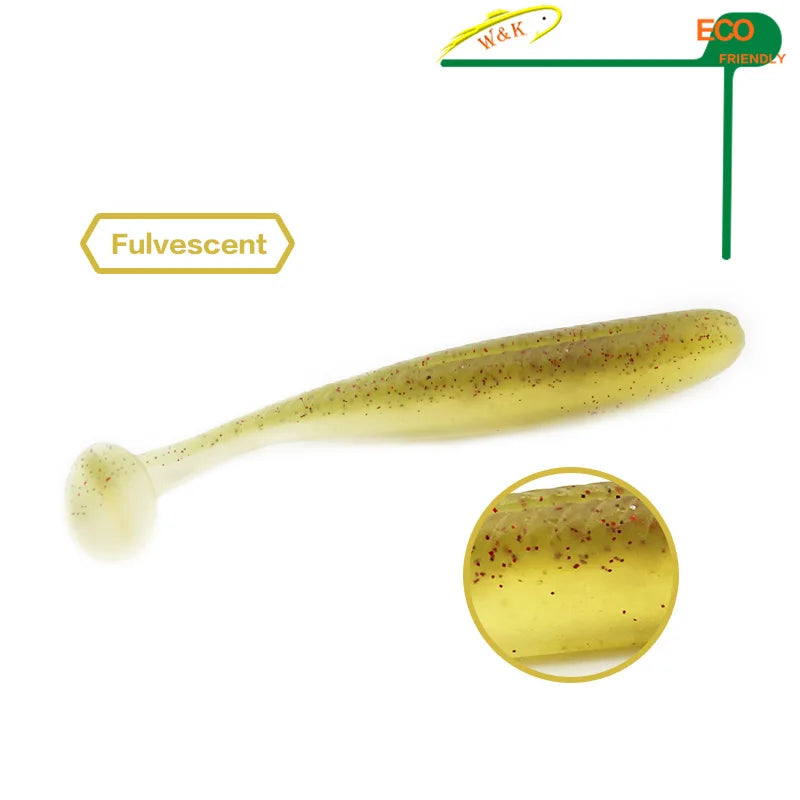 W&K Multicolored Soft Swimbait 10pcs