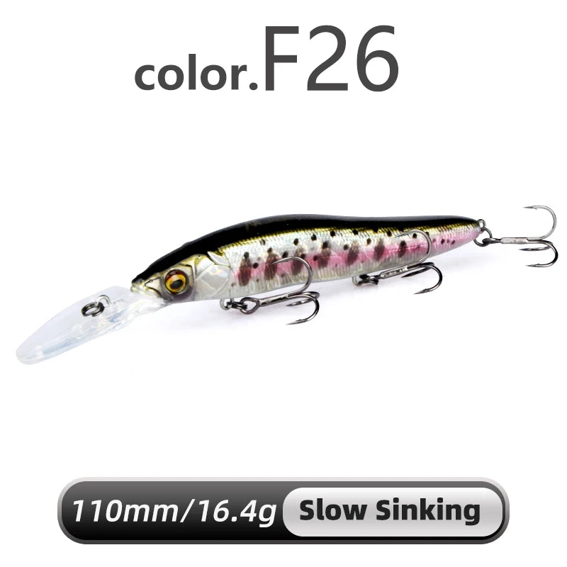 MEREDITH Minnow Slow Sinking Crankbait