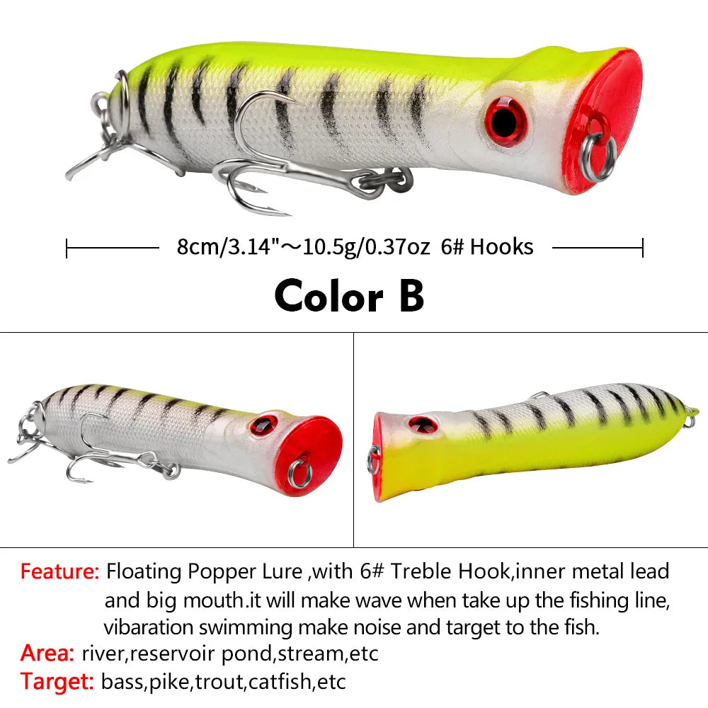 PRO BEROS Topwater Popper