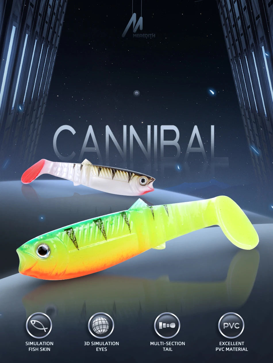 MEREDITH Cannibal Realistic Soft Swimbaits