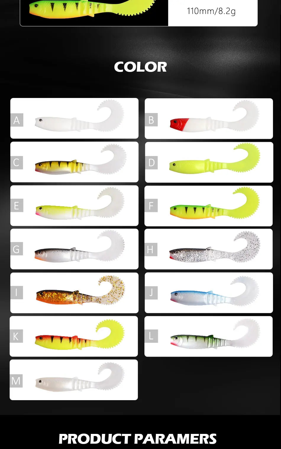 MEREDITH Multicolored Grubs