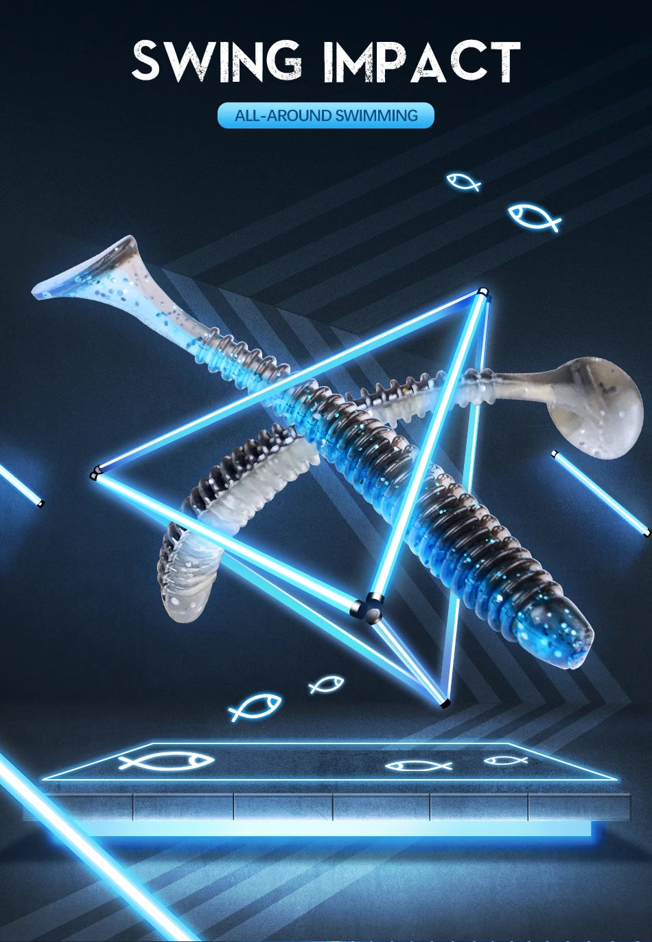 MEREDITH Swing Impact Classic Soft Swimbait 20pcs