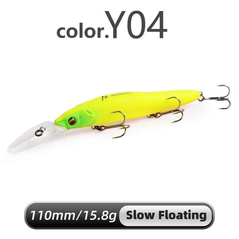 MEREDITH Minnow Slow Sinking Crankbait