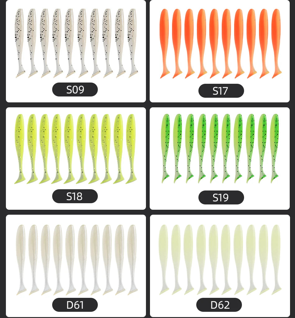 MEREDITH Easy Shiner Blasting Tail Soft Swimbaits