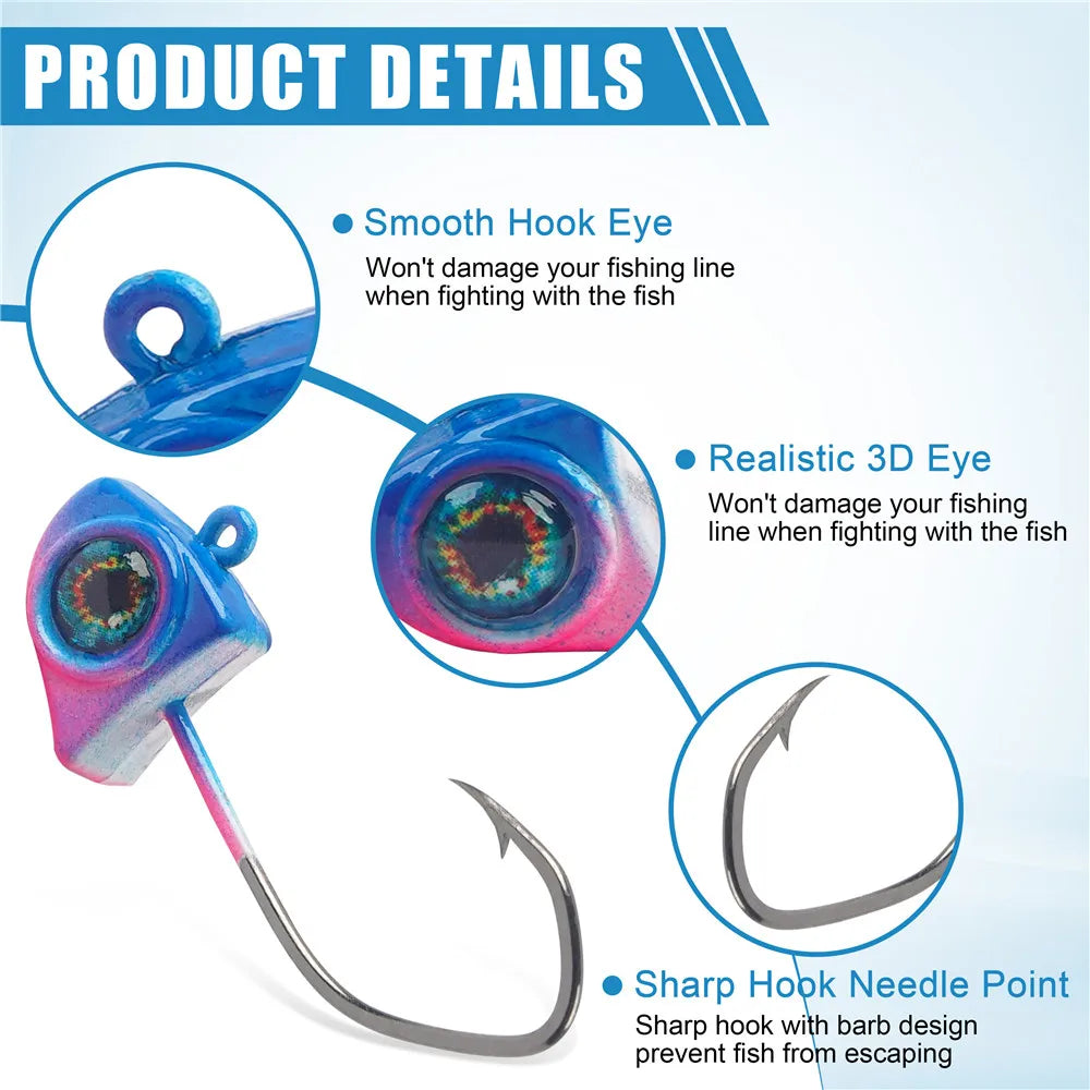 JSHANMEI Colored Jig Heads