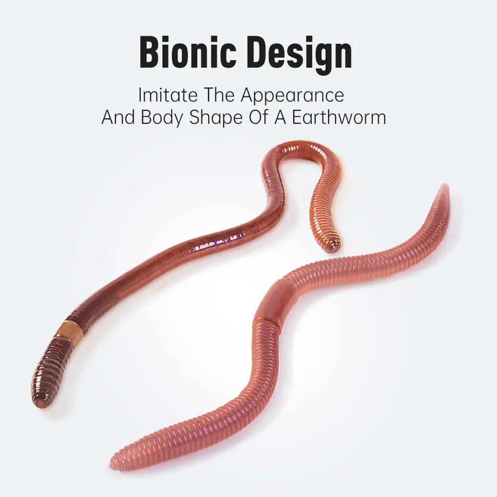 KINGDOM Soft Earthworm Bait 10-15pcs