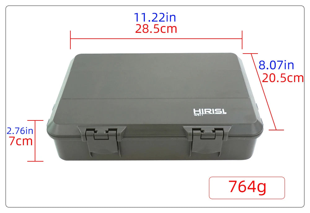 HIRISI Adjustable Fishing Tackle Box