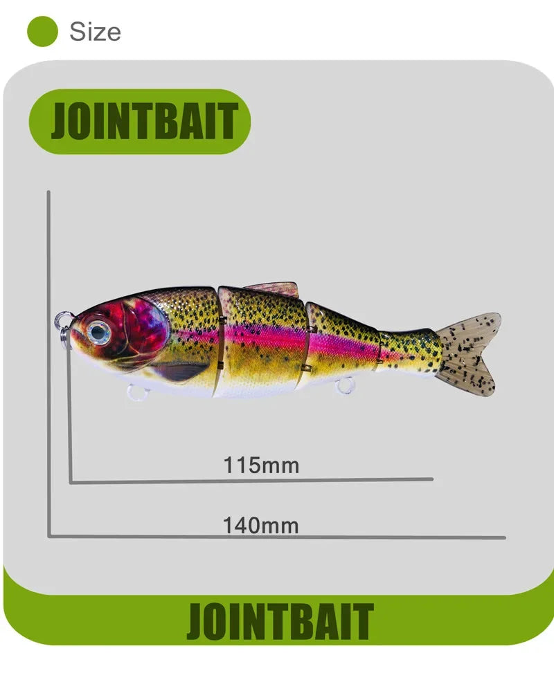 GREENSPIDER Slow-Sinking Hard Swimbait