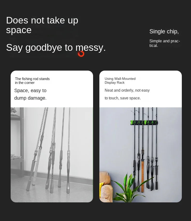 LINNHUE Wall Mounted Rod Holder