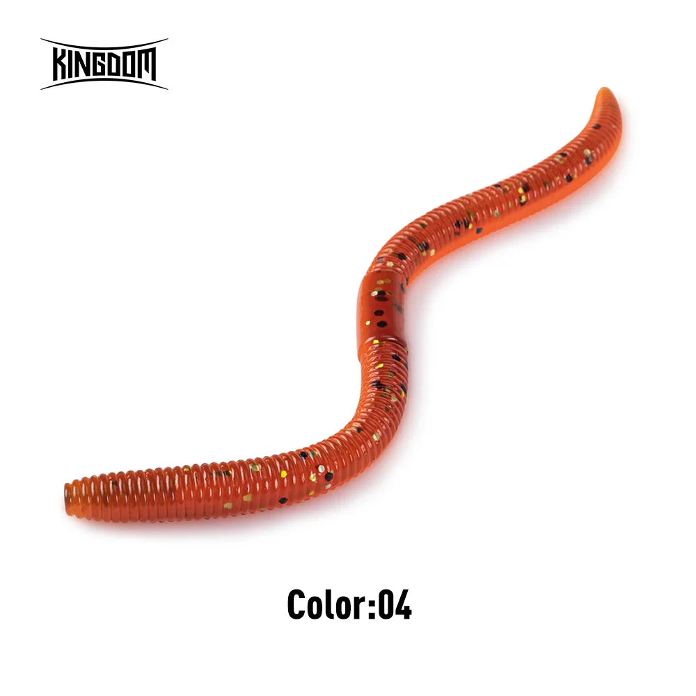 KINGDOM Soft Earthworm Bait 10-15pcs