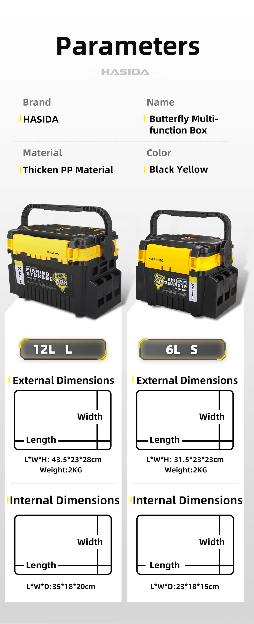 HISTAR Self-Locking Fishing Tackle Box