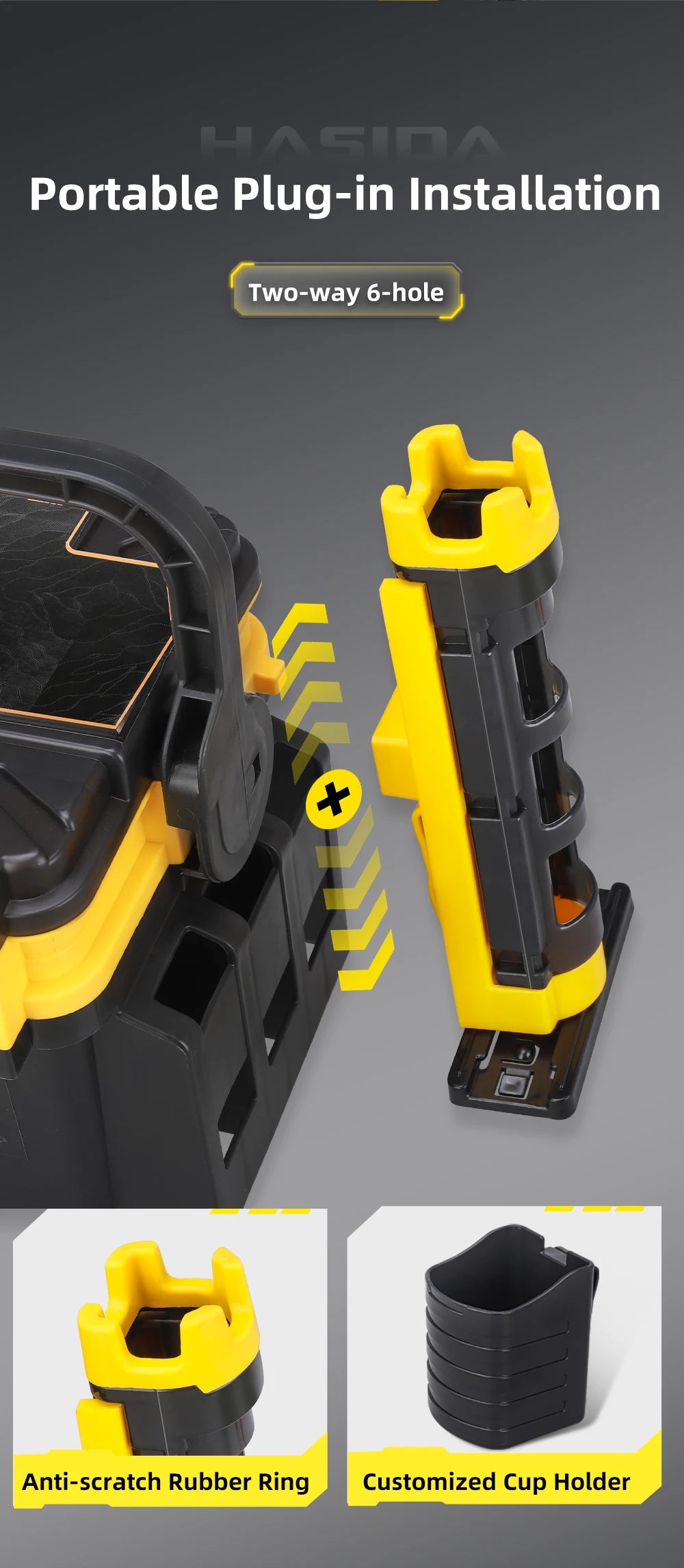 HISTAR Self-Locking Fishing Tackle Box