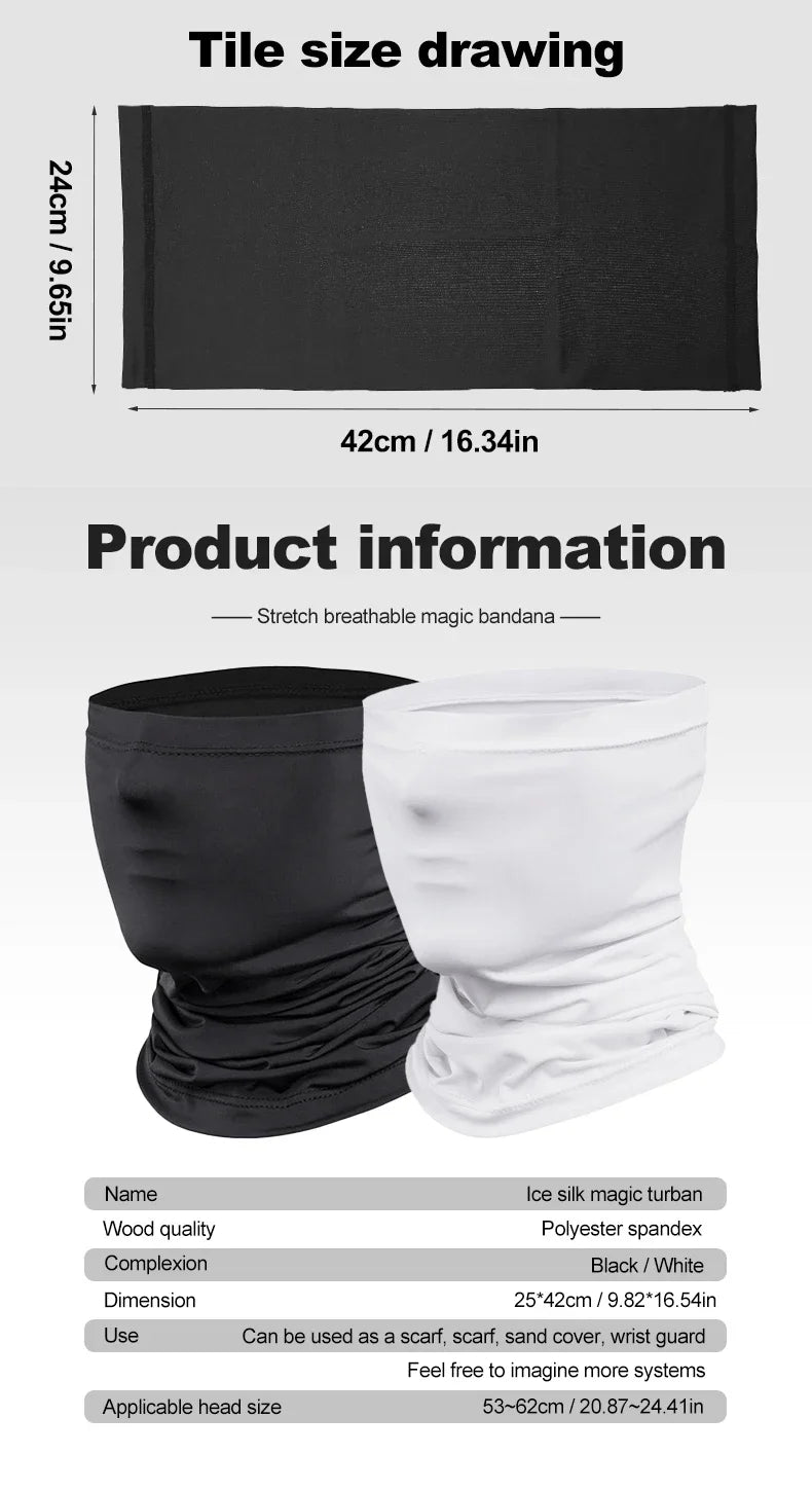 Fishing Face Mask White/Black