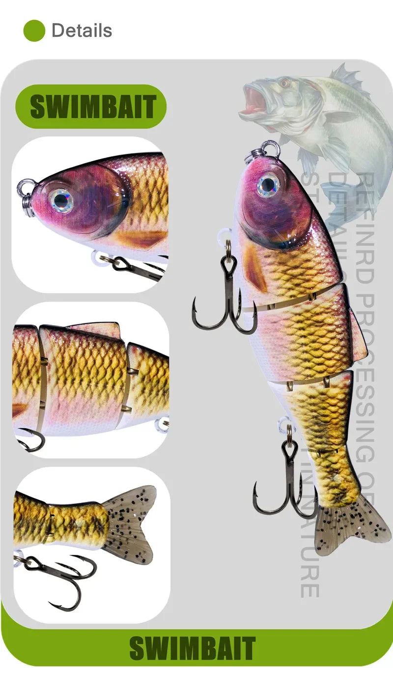 GREENSPIDER Slow-Sinking Hard Swimbait