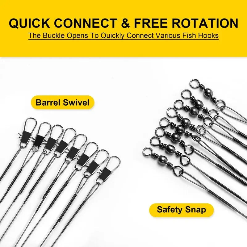 JSFUN Wire Fishing Line Leader