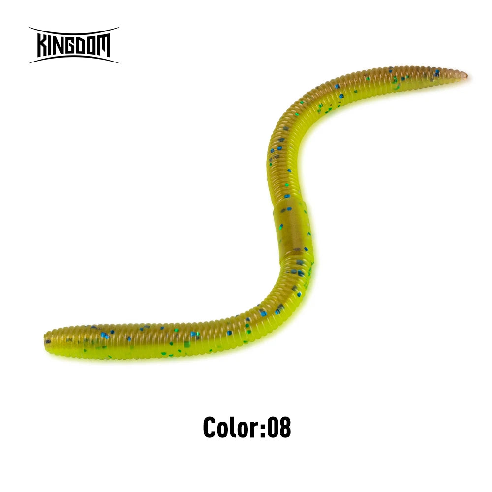 KINGDOM Soft Earthworm Bait 10-15pcs