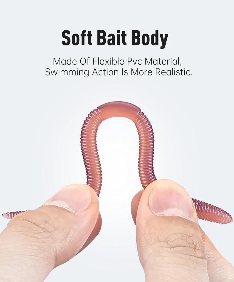 KINGDOM Soft Earthworm Bait 10-15pcs