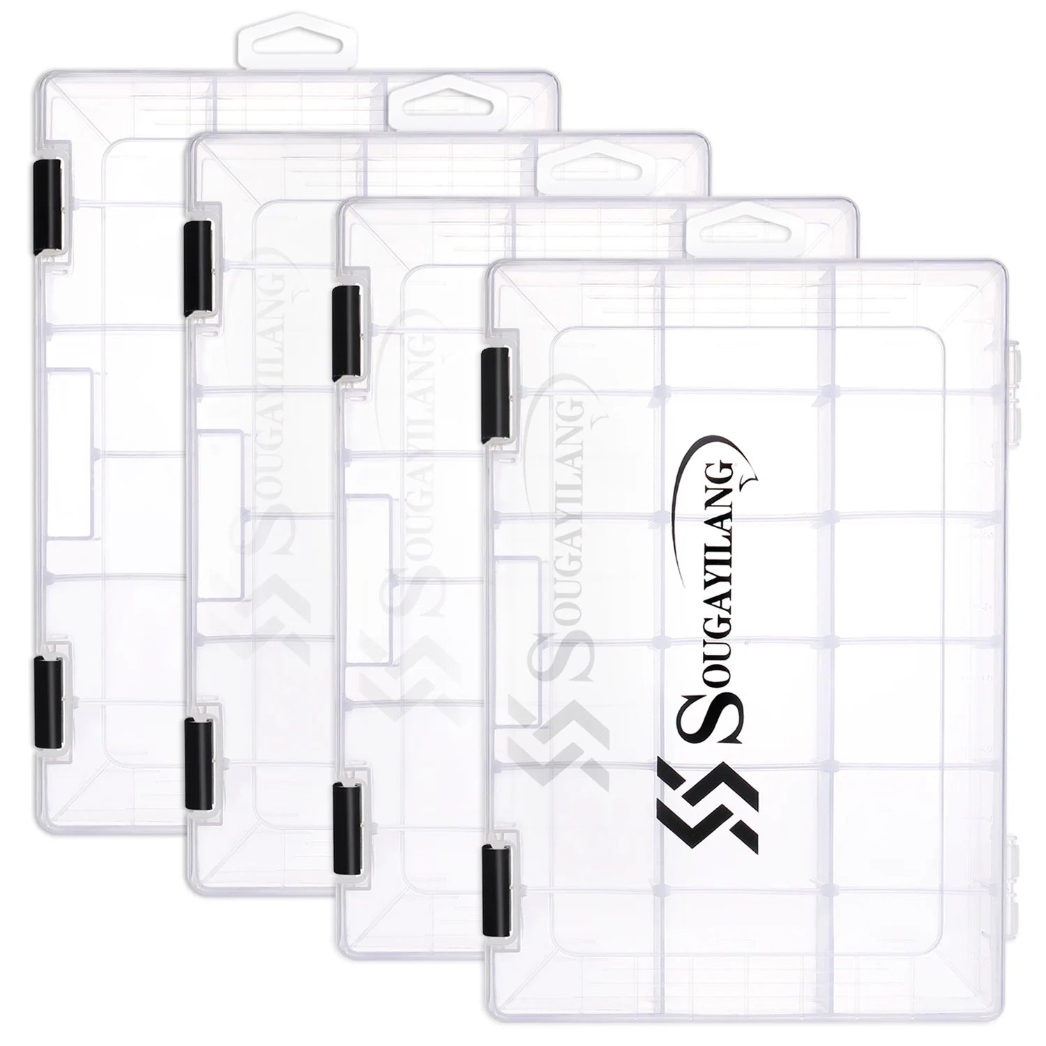 SOUGAYILANG 1-4pcs Clear Tackle Box