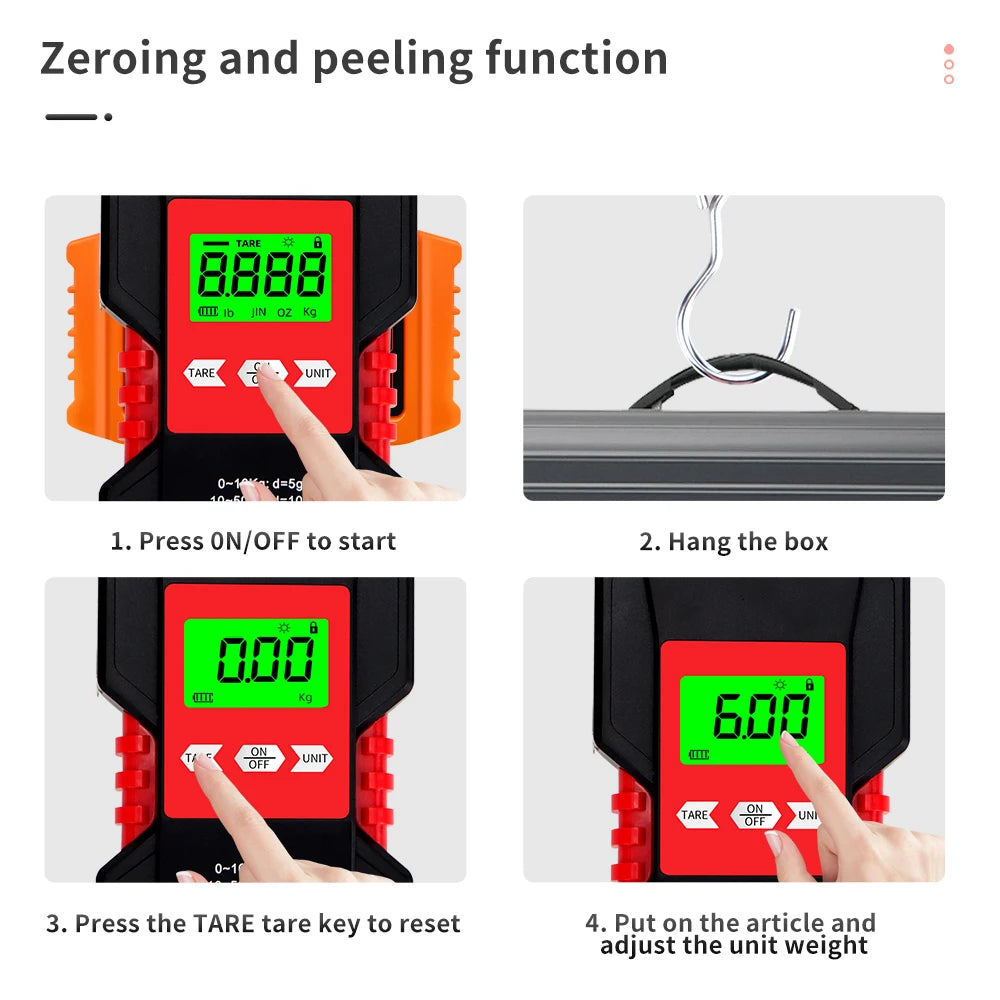 JUANJUAN 50kg Digital Fishing Scale