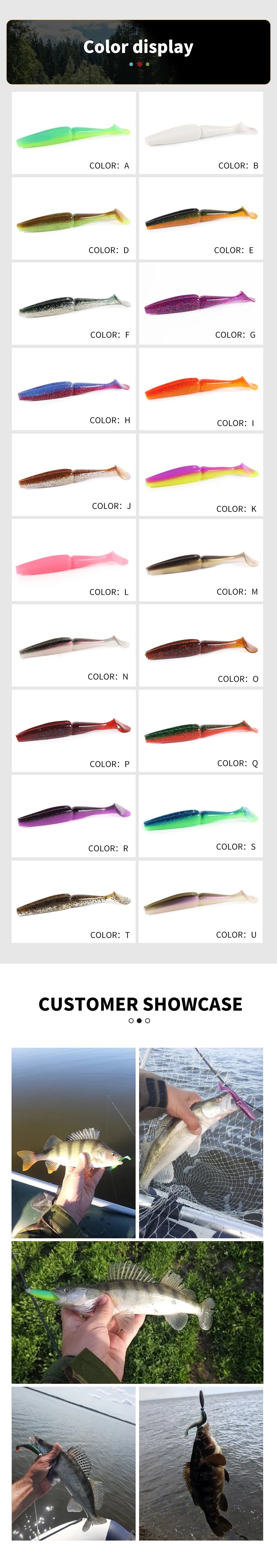 SUPERCONTINENT Soft Colored Swimbait