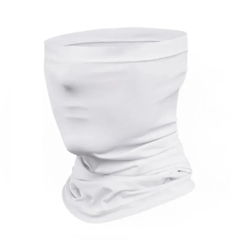 Fishing Face Mask White/Black