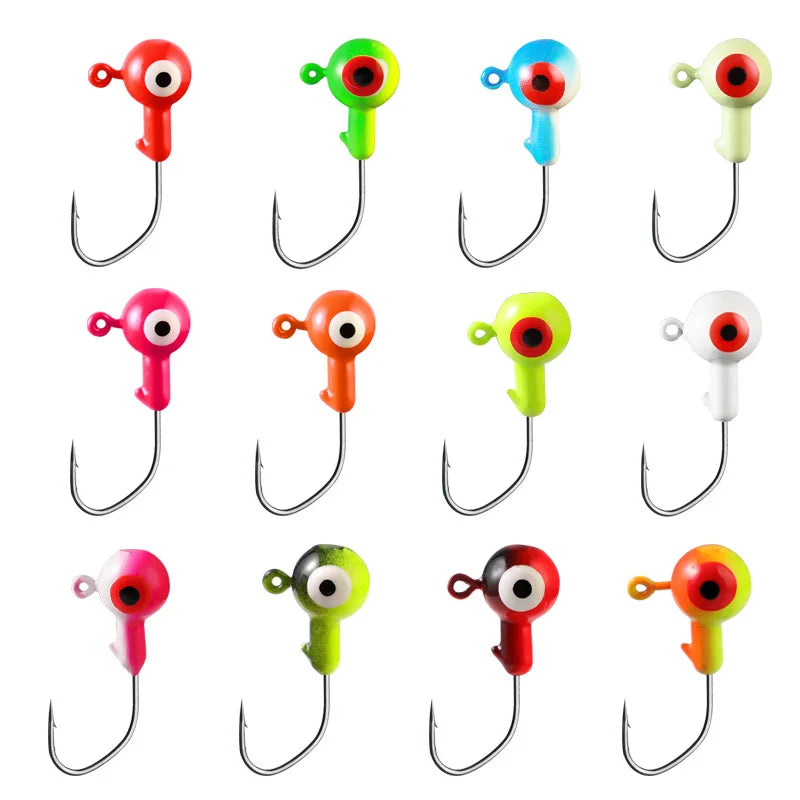 Colored Jig Heads (9pcs)