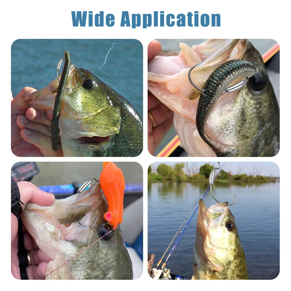 EASY CATCH Weighted Offset Hooks 10pcs