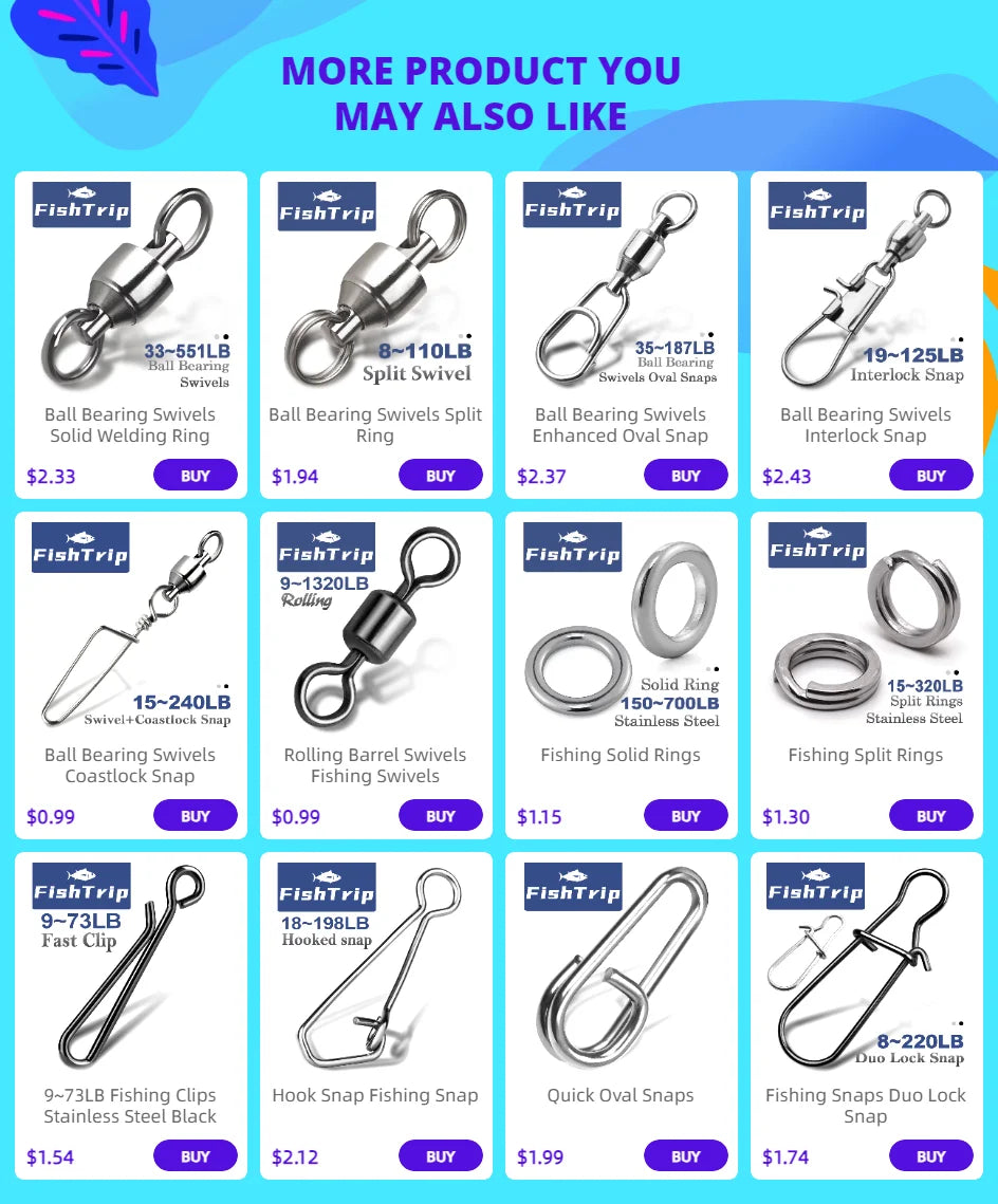 FishTrip Snap Swivels
