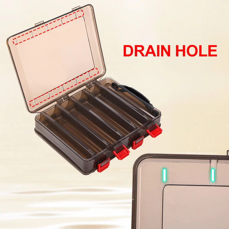 WEIHE FISHING White/Brown Tackle Box