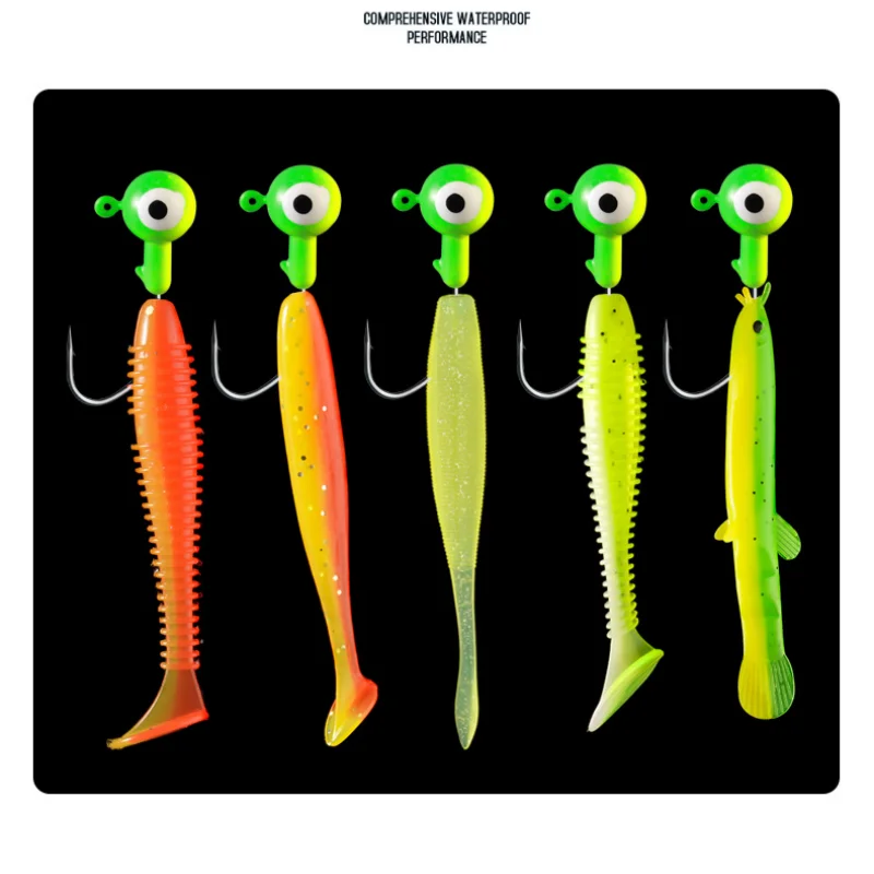 Colored Jig Heads (9pcs)