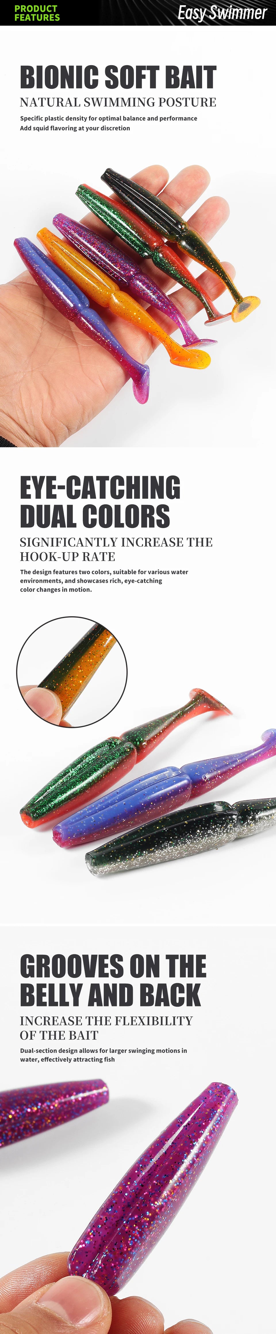 SUPERCONTINENT Soft Colored Swimbait