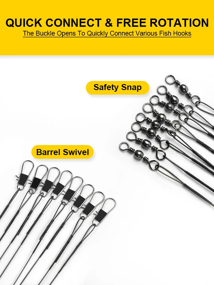 JSFUN Wire Fishing Line Leader